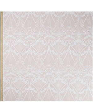 Liberty Interiors - Ianthe Bloom Mono Chiltern Linen in Pewter Plaster Pink image number 1