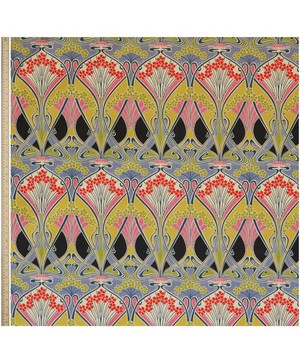 Liberty Interiors - Ianthe Bloom Multi Cotton Velvet in Lichen image number 1