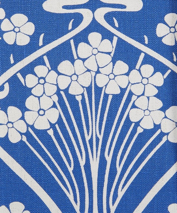 Liberty Interiors - Ianthe Bloom Stencil Chiltern Linen in Lapis image number null