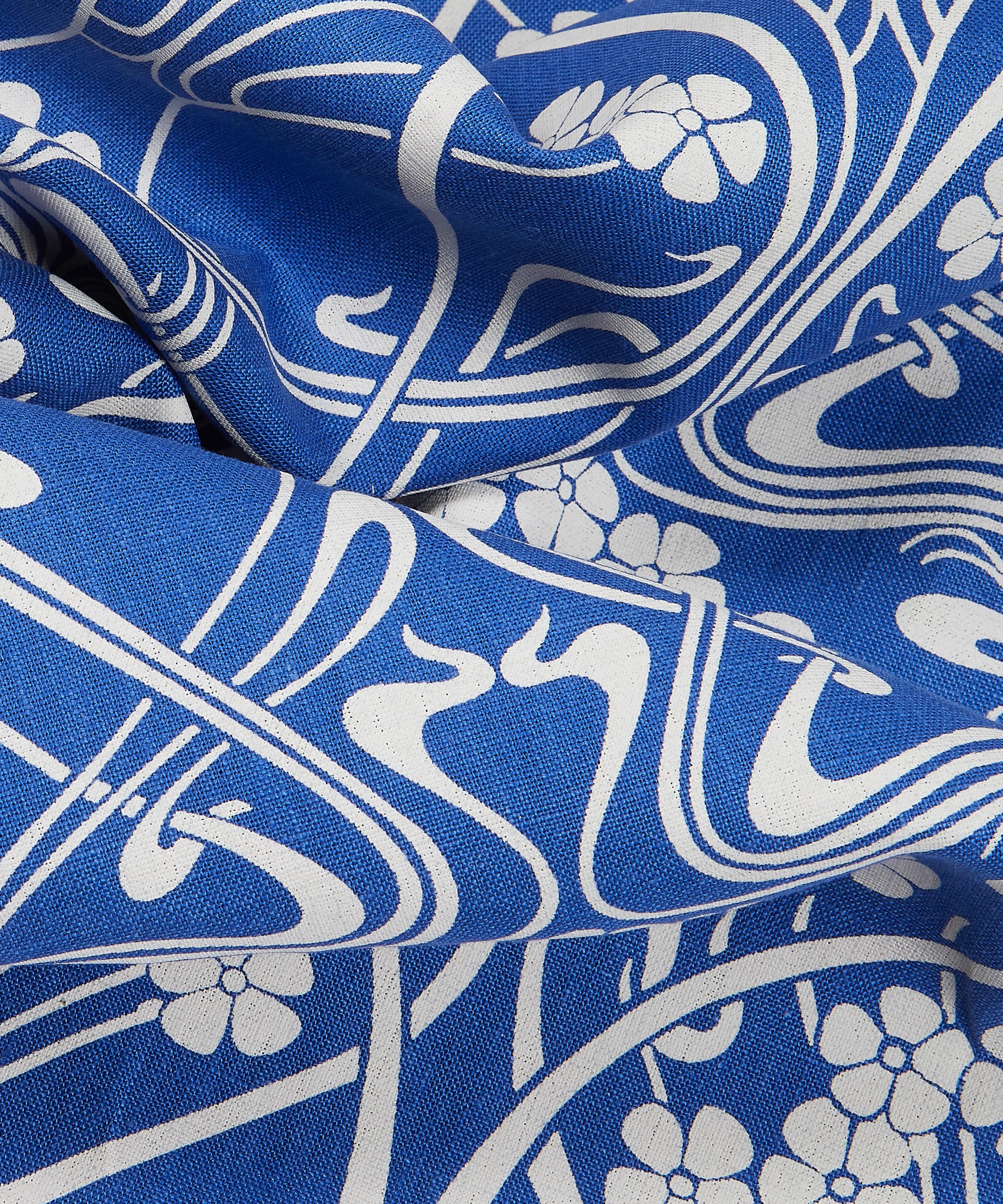Liberty Interiors - Ianthe Bloom Stencil Chiltern Linen in Lapis image number 3
