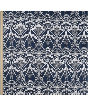 Liberty Interiors - Ianthe Bloom Stencil Chiltern Linen in Pewter image number 1