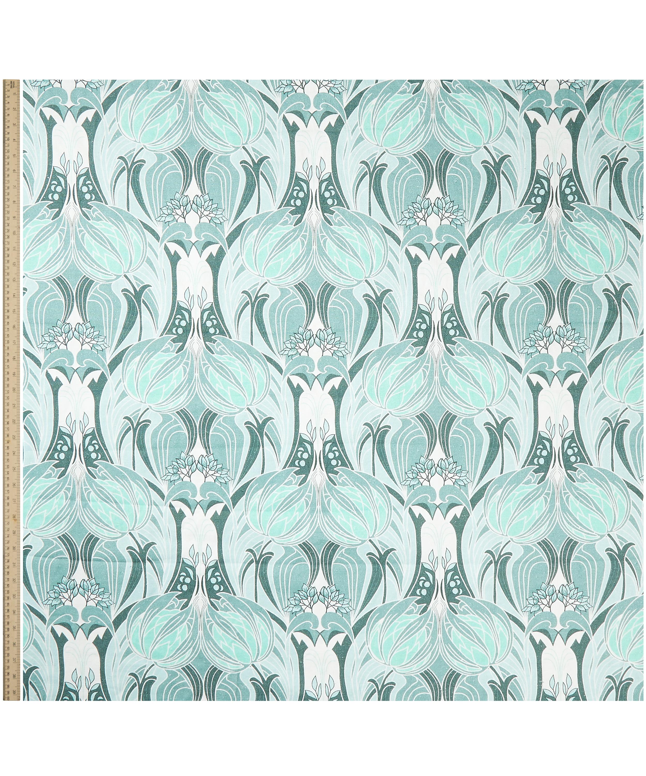 Liberty Interiors - Katherine Nouveau Emberton Linen in Jade image number 1