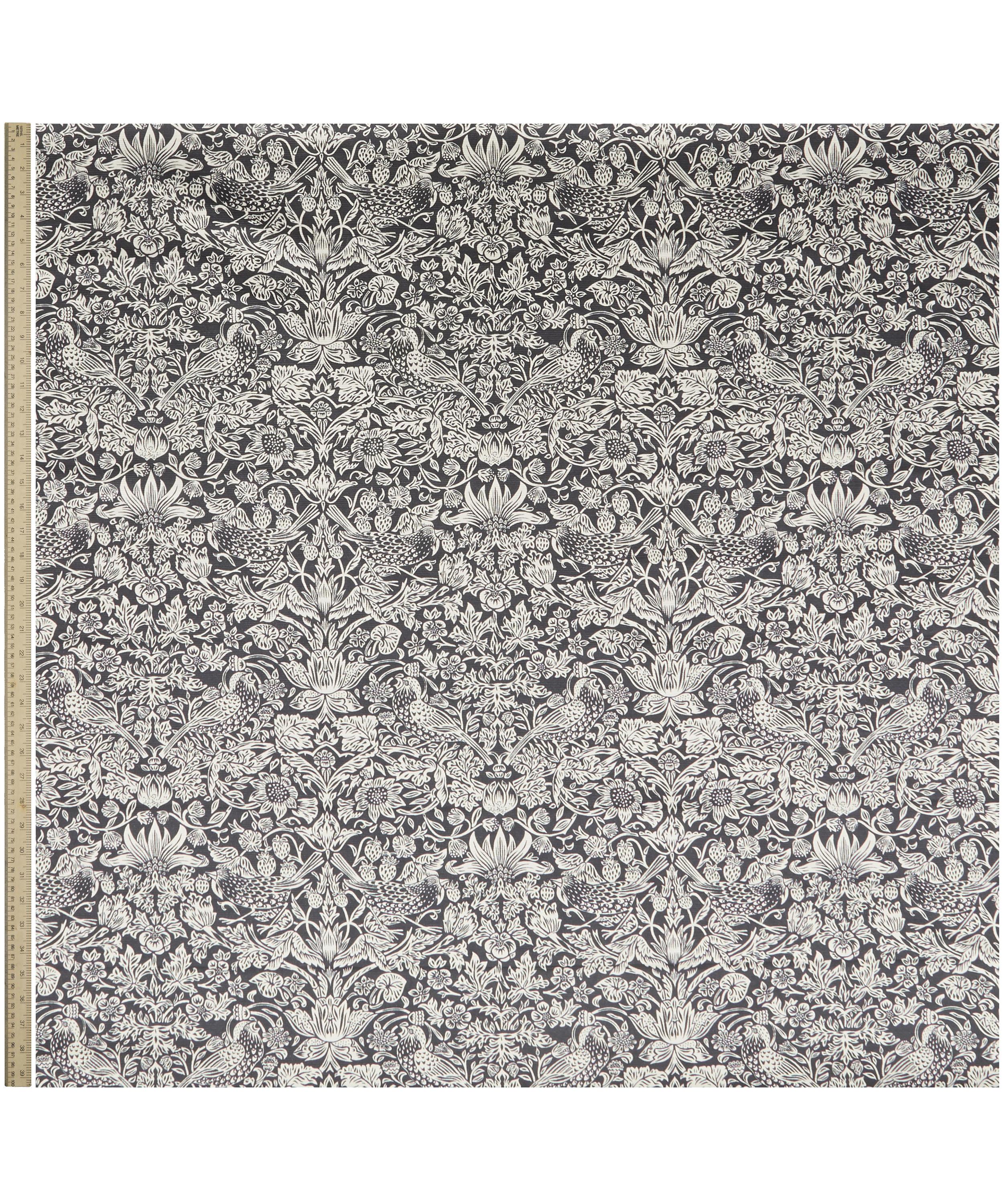 Liberty Interiors - Strawberry Meadowfield Vintage Velvet in Pewter Dark image number 1