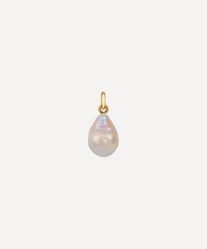 Monica Vinader - 18ct Gold Plated Vermeil Silver Nura Baroque Pearl Pendant Charm image number 0