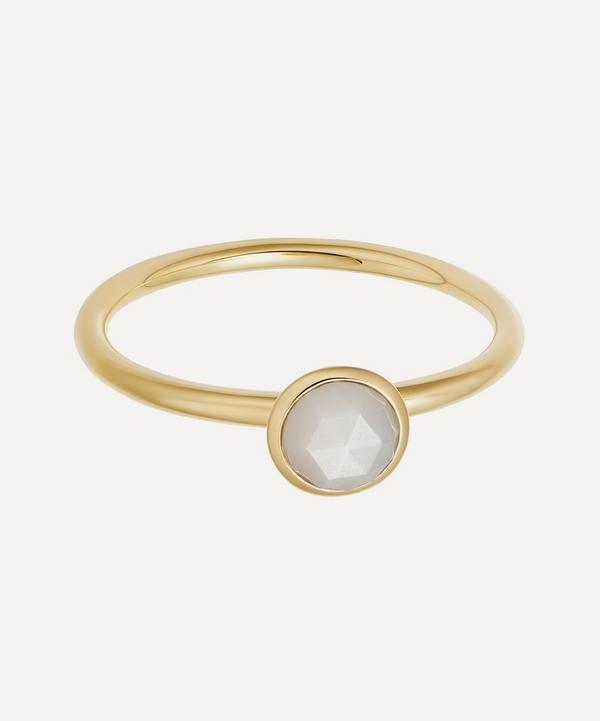 Astley Clarke - Gold Plated Vermeil Silver Mini Stilla Moonstone Ring image number null