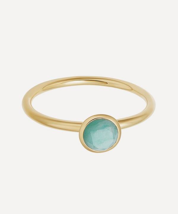 Astley Clarke - Gold Plated Vermeil Silver Mini Stilla Turquoise Ring image number 0