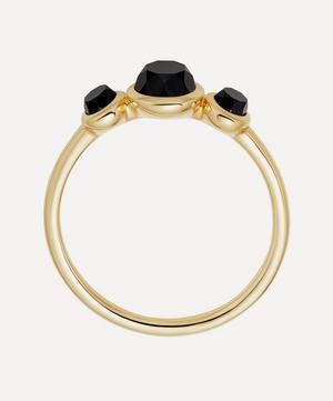 Astley Clarke - Gold Plated Vermeil Silver Stilla Triple Black Onyx Ring image number 2