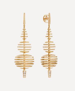 Annoushka - 18ct Gold Garden Party Large Diamond Drop Earrings image number 2