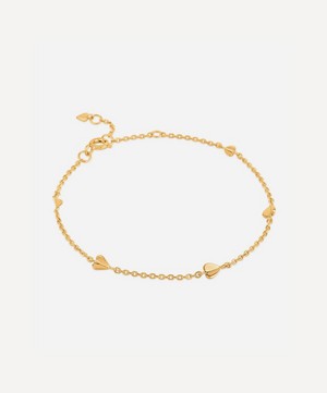 Dinny Hall - Gold Plated Vermeil Silver Bijou Folded Heart Bracelet image number 0