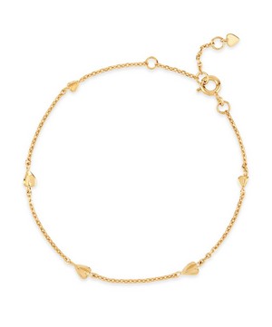 Dinny Hall - Gold Plated Vermeil Silver Bijou Folded Heart Bracelet image number 3