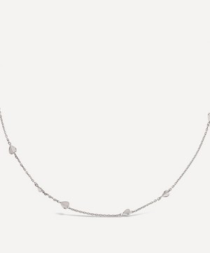 Dinny Hall - Silver Bijou Folded Heart Chain Necklace image number 0