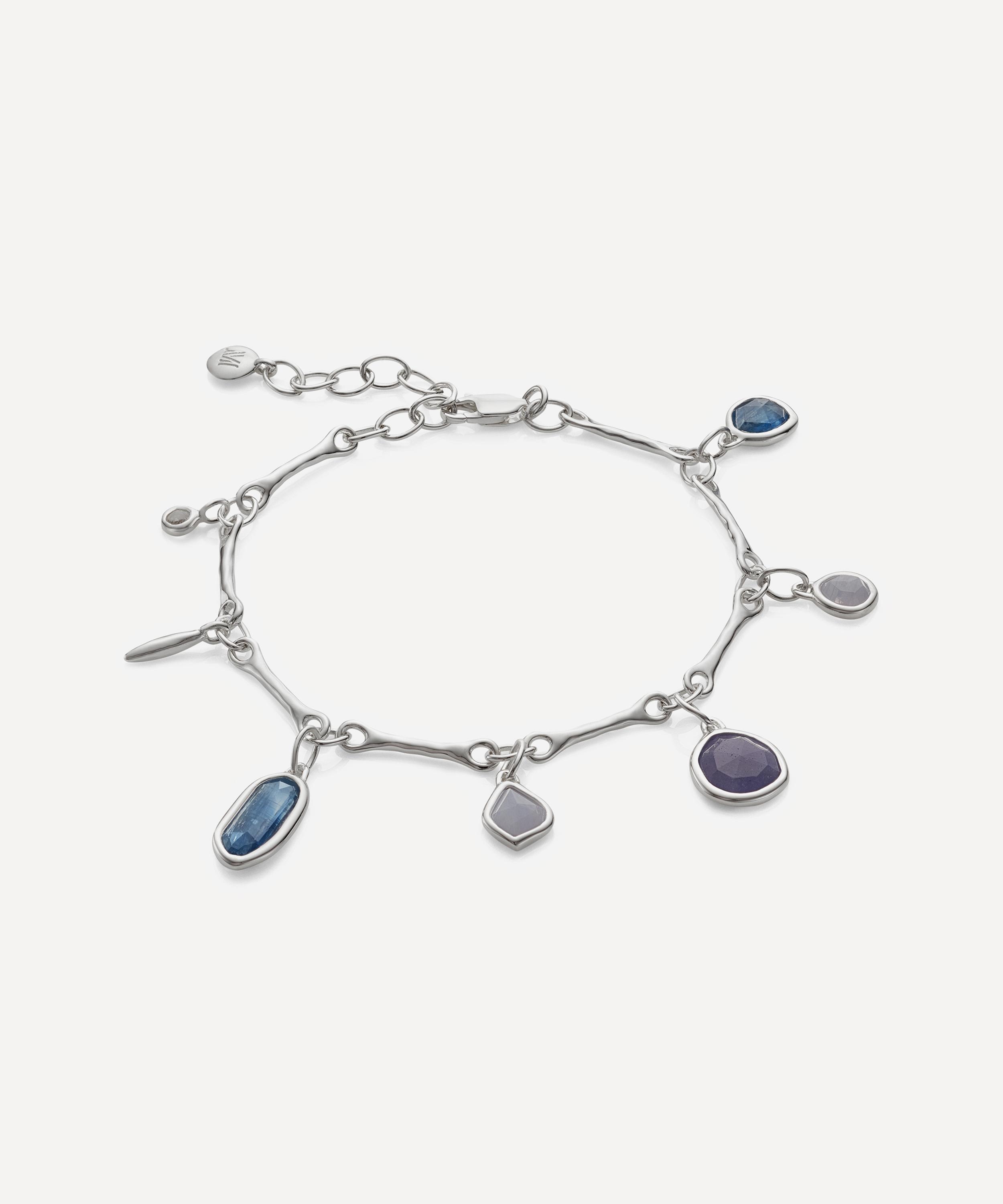 Monica Vinader - Silver Siren Tonal Multi-Stone Drop Bracelet image number 0
