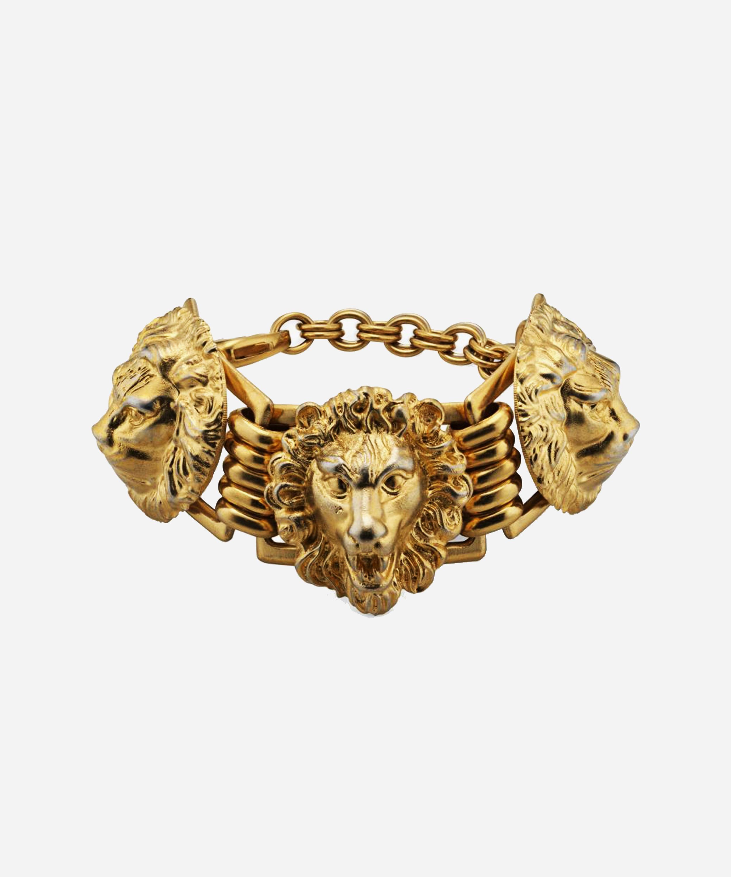 gucci lion head bracelet