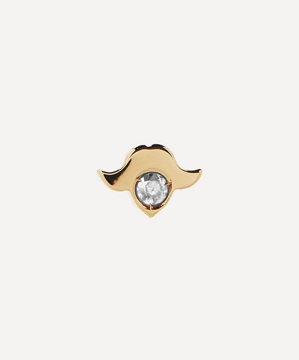 Atelier VM - 18ct Gold New Yorkino Single Diamond Stud Earring image number null