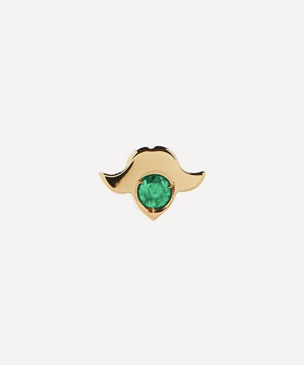 Atelier VM - 18ct Gold New Yorkino Single Emerald Stud Earring image number null
