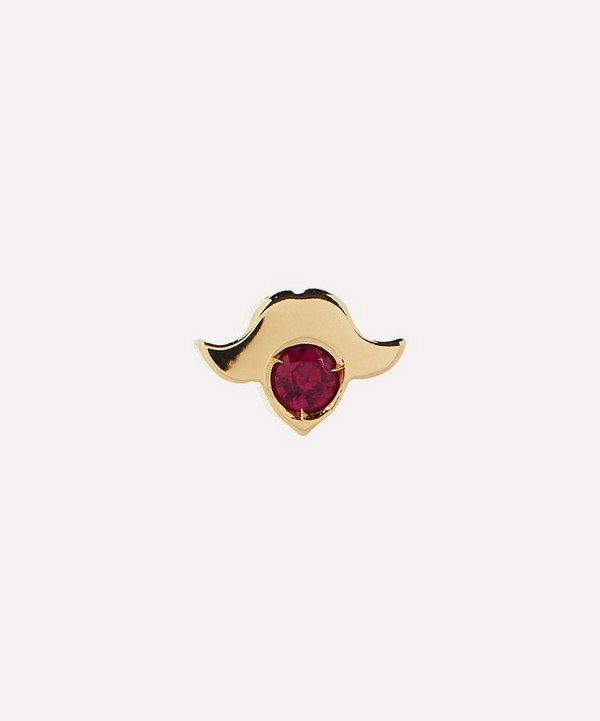Atelier VM - 18ct Gold New Yorkino Single Ruby Stud Earring image number null
