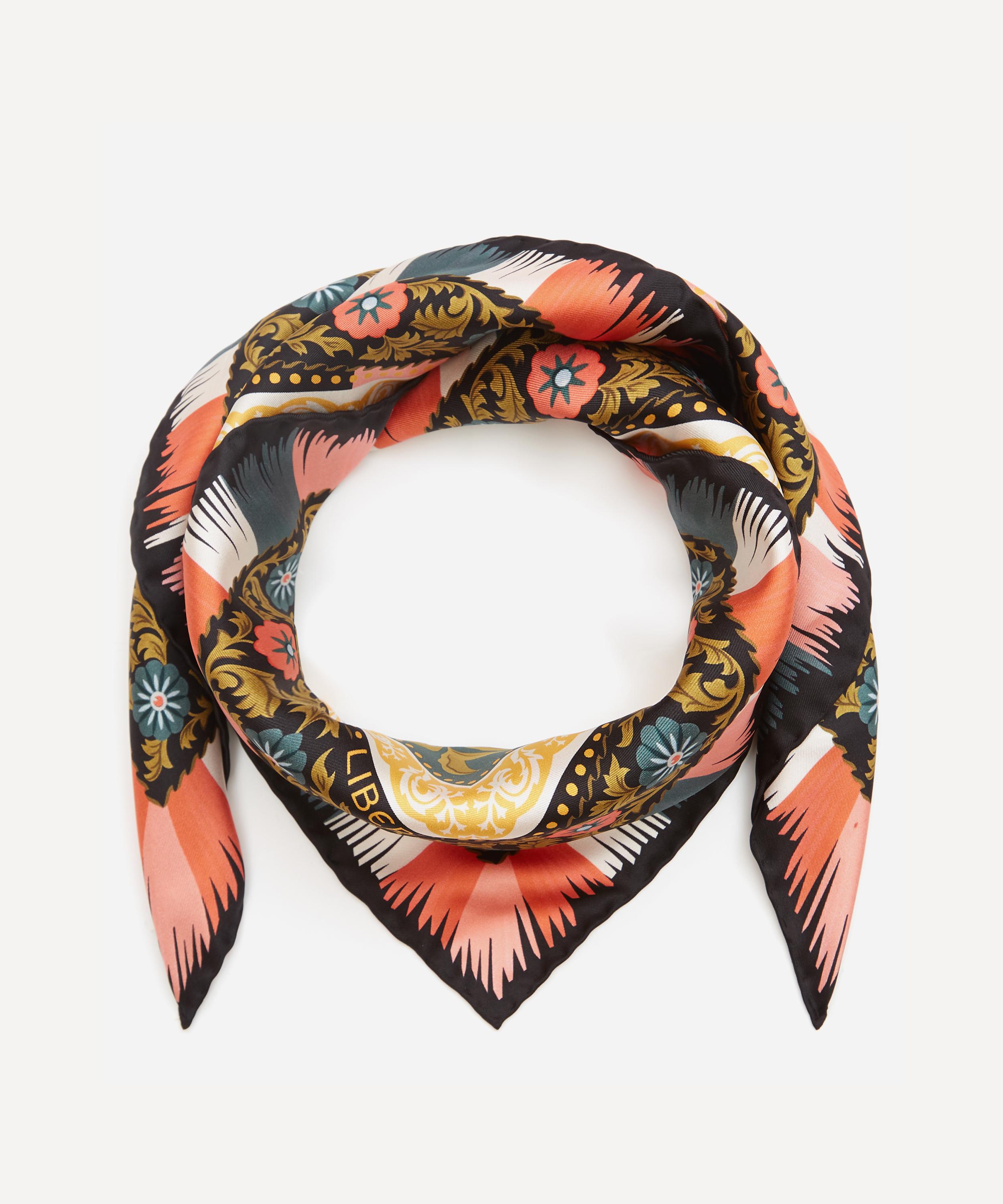Liberty - Aurora 90 x 90cm Silk Twill Scarf image number 1