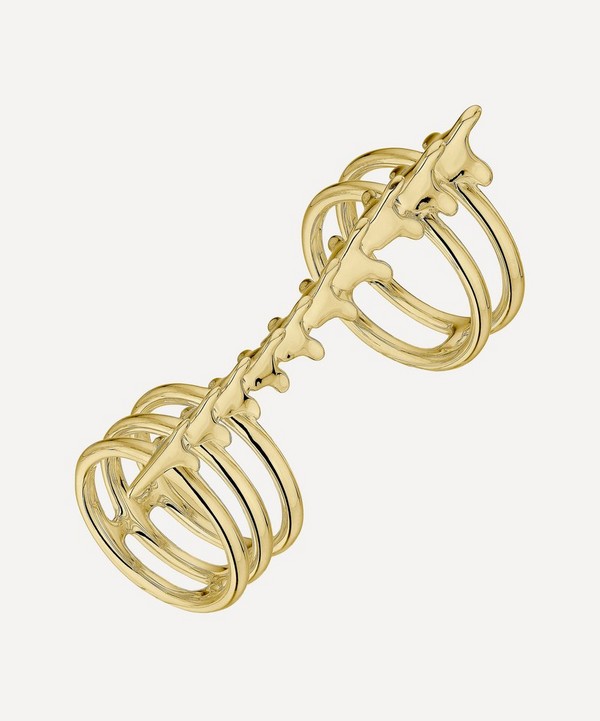 Shaun Leane - Gold Plated Vermeil Silver Serpent's Trace Long Double Band Ring