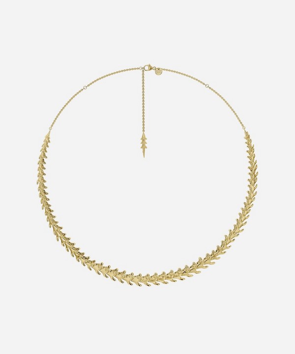 Shaun Leane - Gold Plated Vermeil Silver Serpent's Trace Choker Necklace image number null