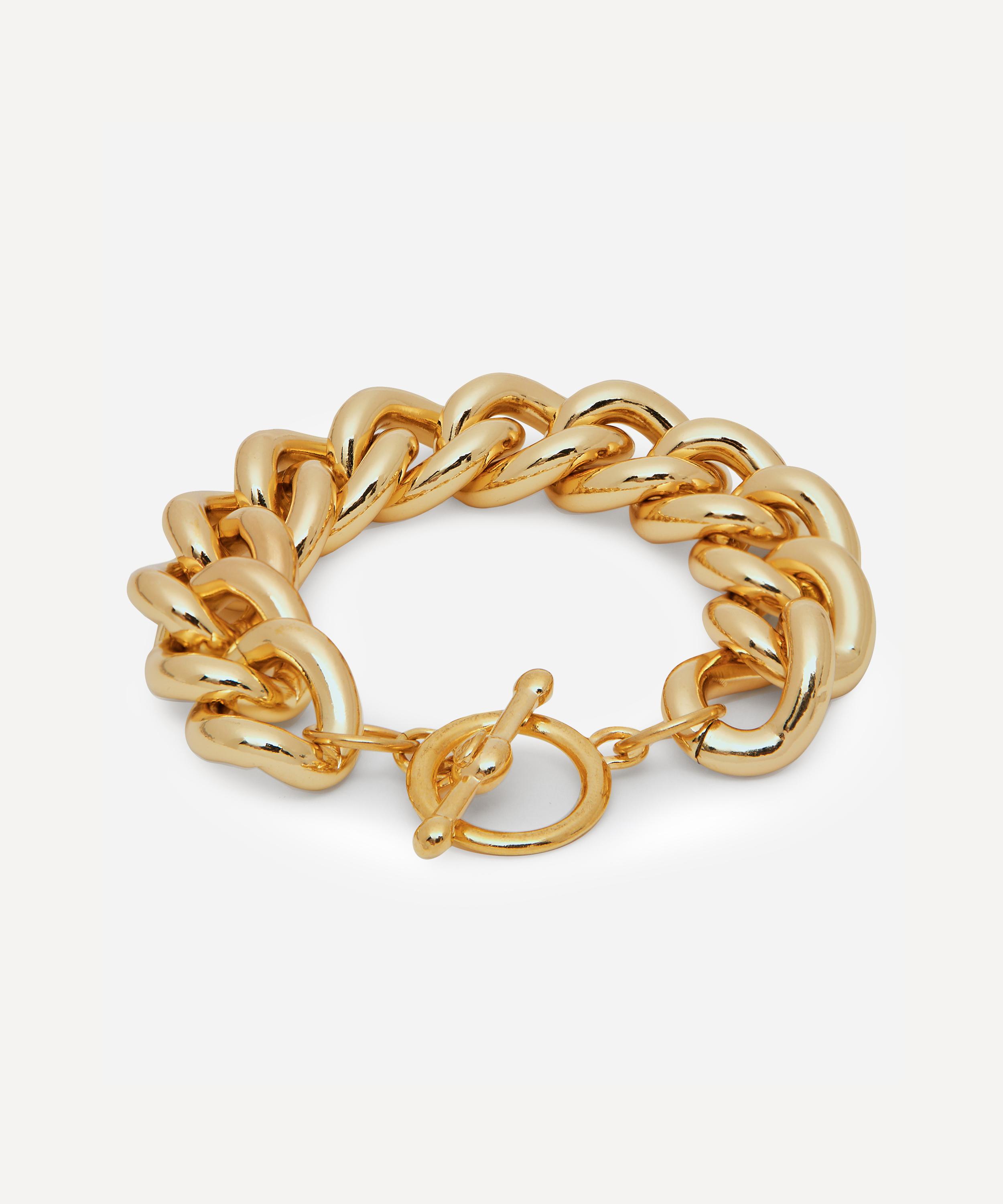 Chains Gold Plated Chain Bracelet in Gold - Bottega Veneta