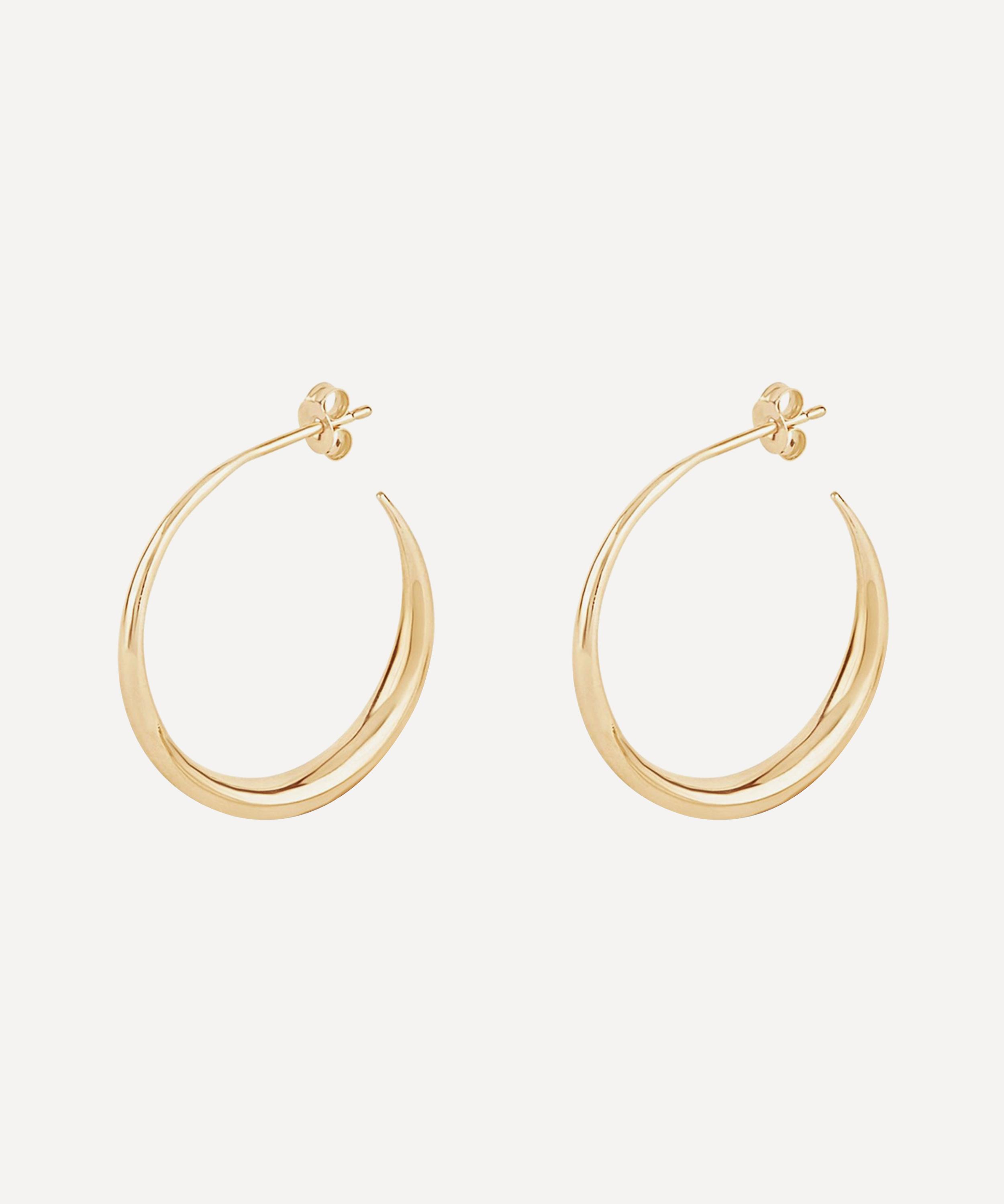 Dinny Hall - 9ct Gold Signature Eos Hoop Earrings image number 0