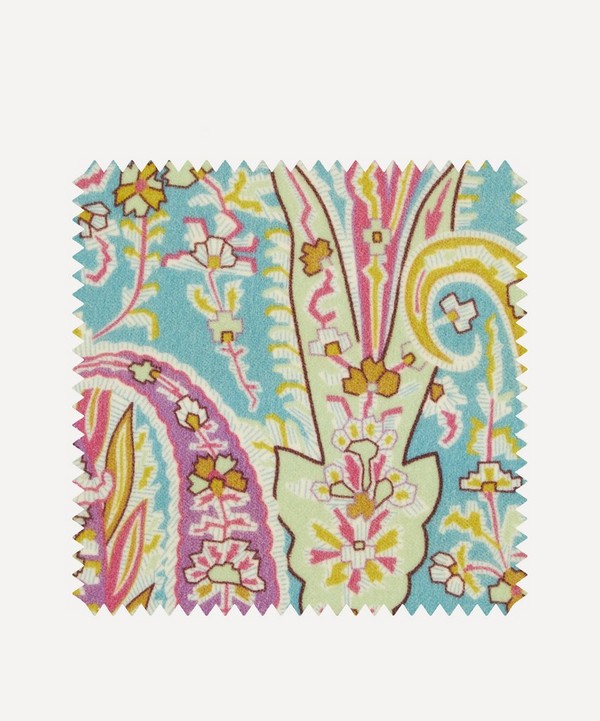 Liberty Interiors - Fabric Swatch - Felix Raison Cotton Velvet in Jade image number null