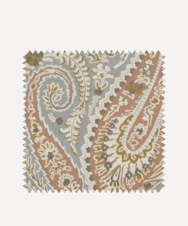 Liberty Interiors - Fabric Swatch - Felix Raison Cotton Velvet in Pewter image number null
