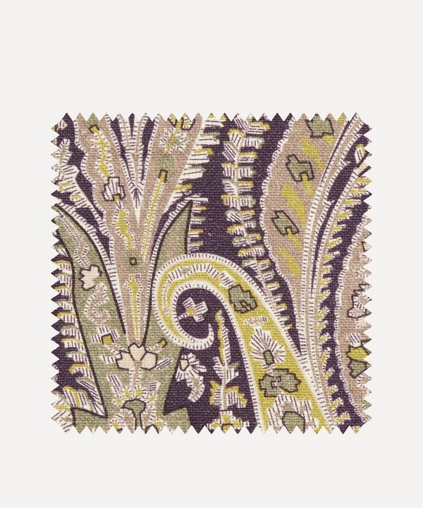 Liberty Interiors - Fabric Swatch - Felix Raison Emberton Linen in Dragonfly