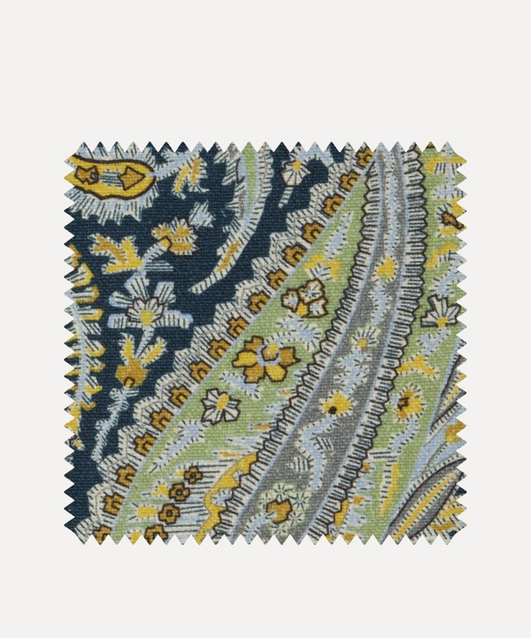 Liberty Interiors - Fabric Swatch - Felix Raison Emberton Linen in Lichen Bright image number null