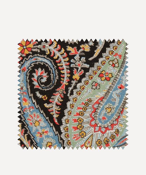 Liberty Interiors - Fabric Swatch - Felix Raison Emberton Linen in Lichen Dark image number null