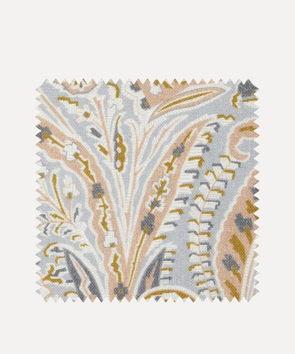 Liberty Interiors - Fabric Swatch - Felix Raison Chiltern Linen in Pewter image number null