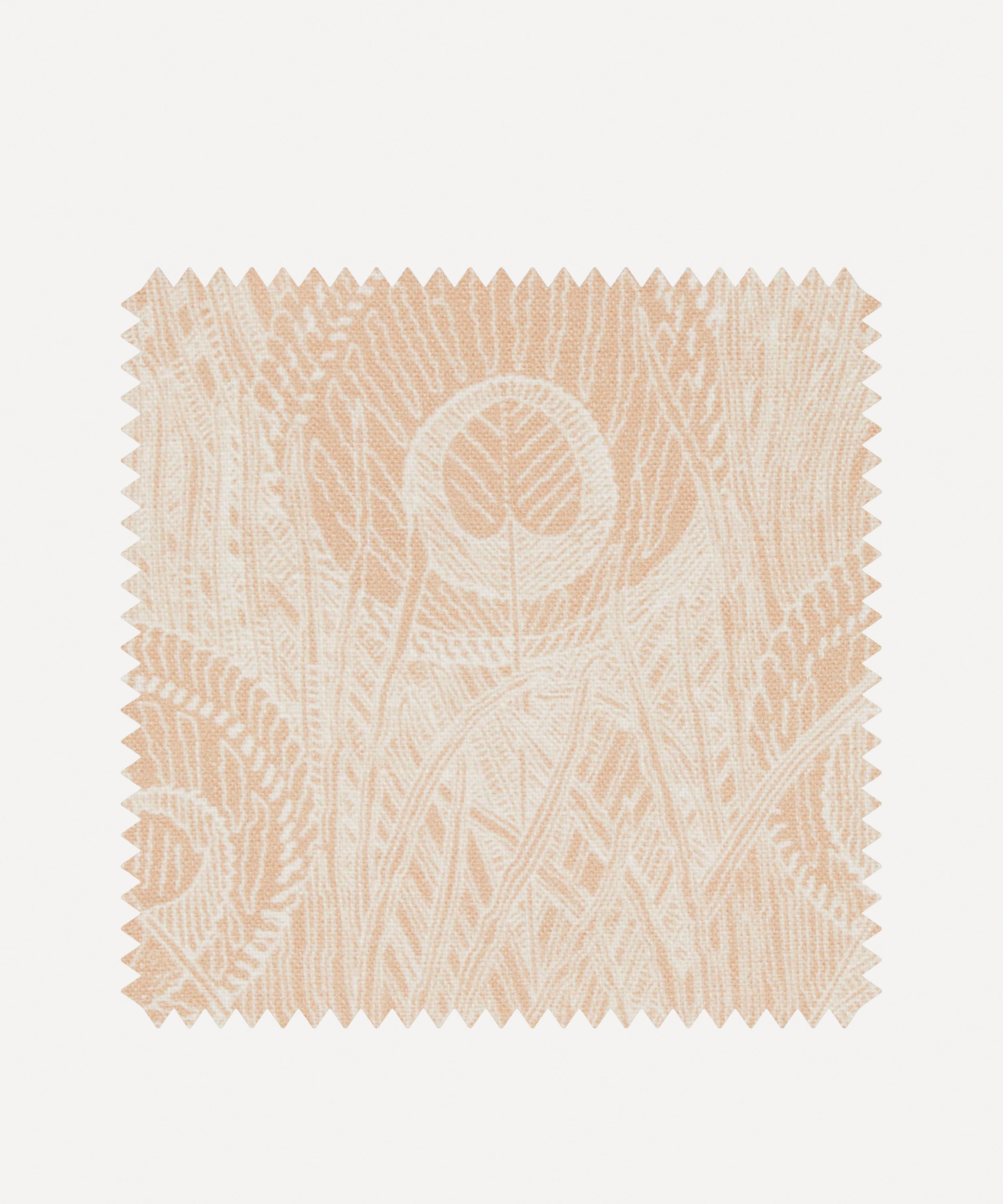 Liberty Interiors - Fabric Swatch - Hebe Marlowe Linen in Pewter Plaster Pink image number 0