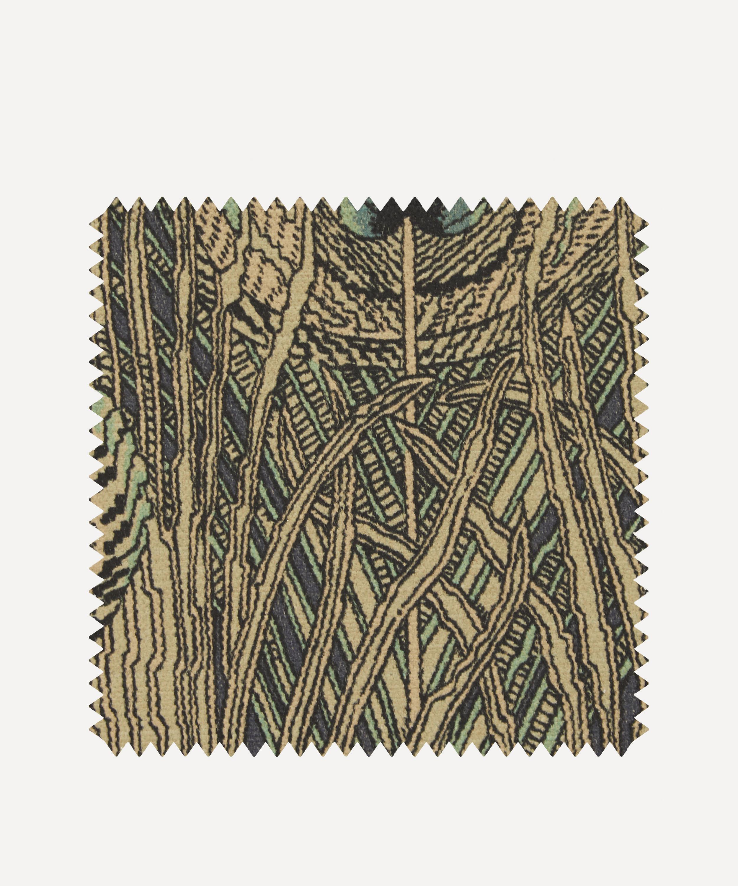 Liberty Interiors - Fabric Swatch - Hera Feather Vintage Velvet in Jade image number 0