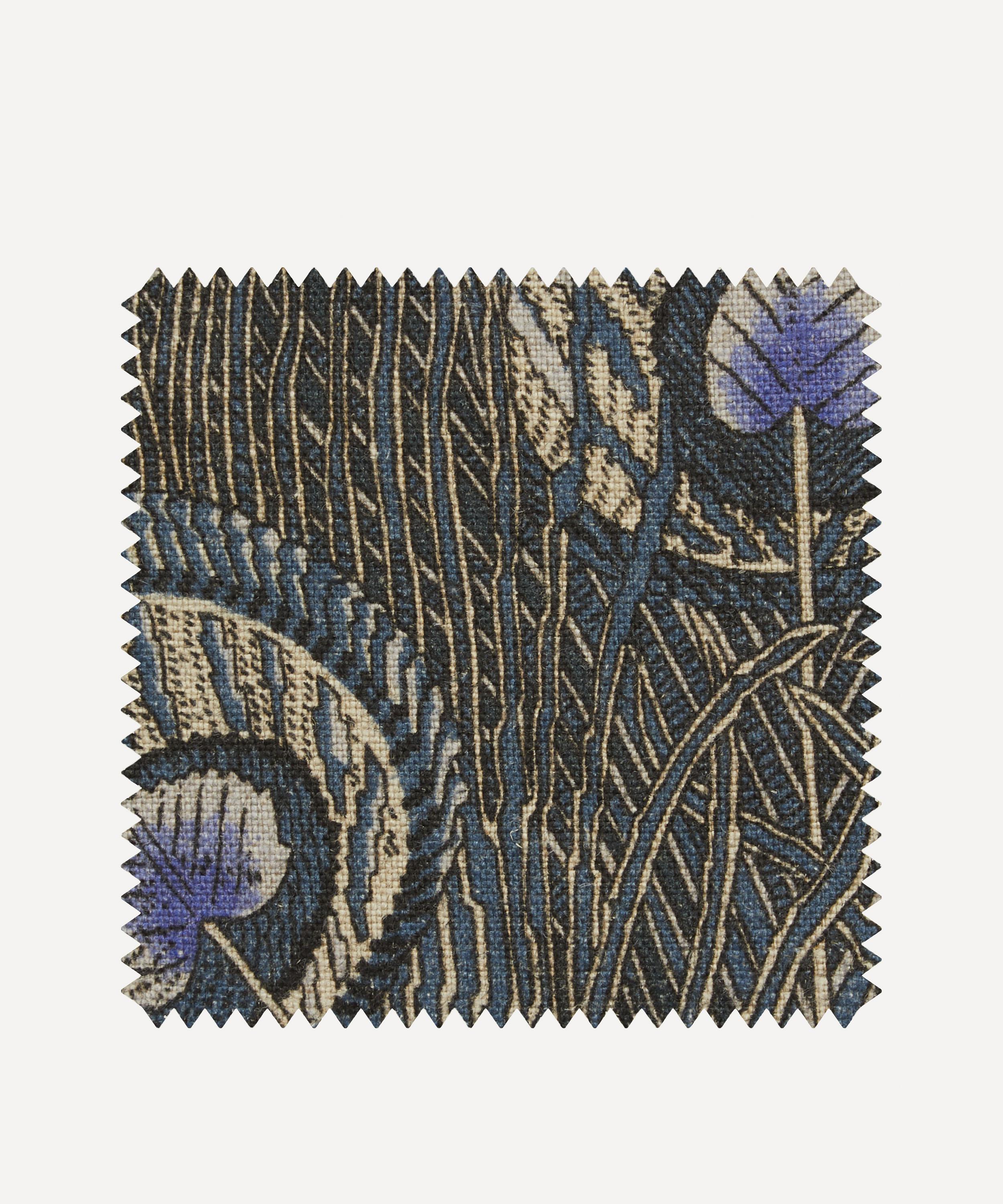 Liberty Interiors - Fabric Swatch - Hera Feather Ladbroke Linen in Lapis image number 0