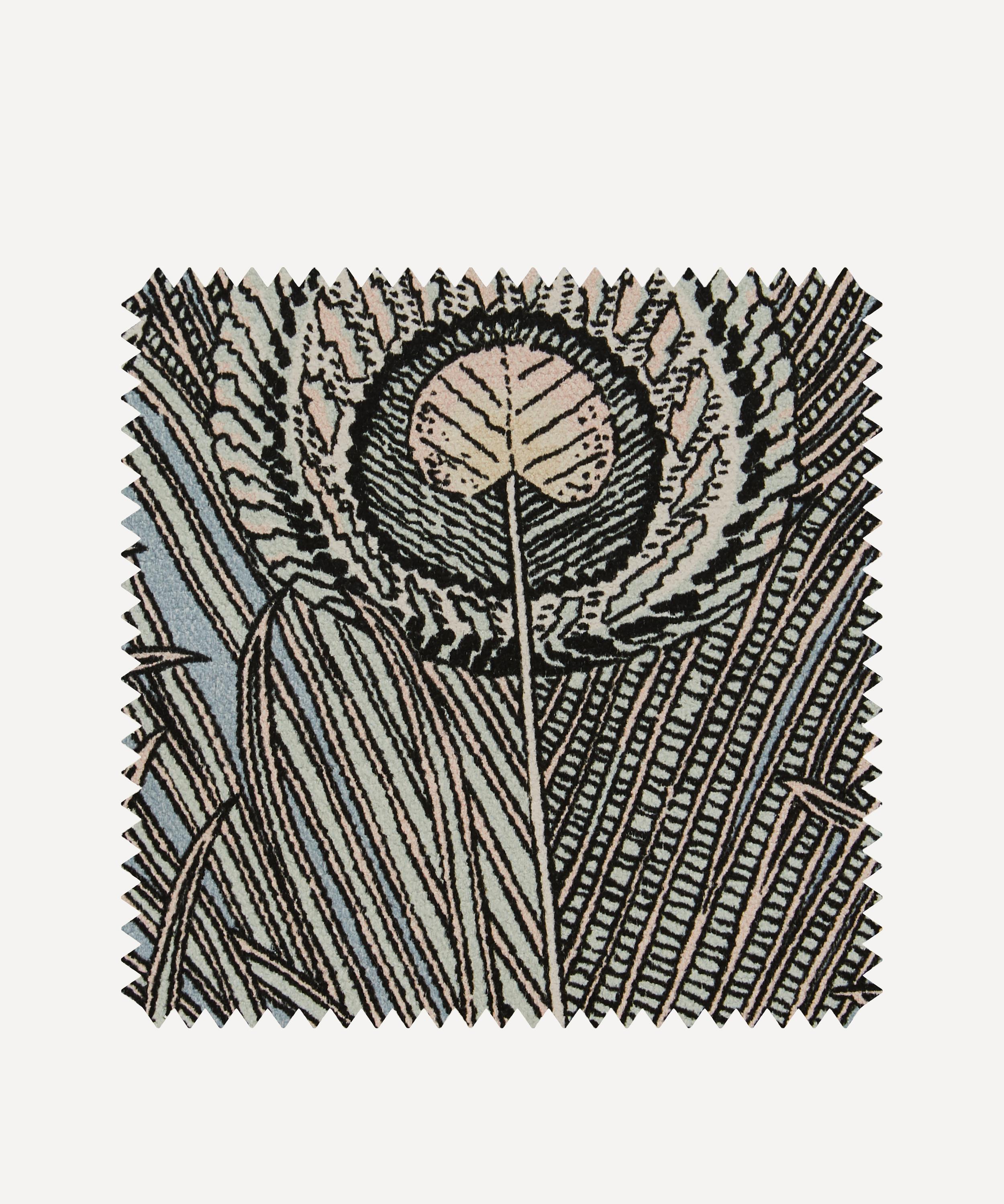 Liberty Interiors - Fabric Swatch - Hera Feather Ladbroke Linen in Pewter image number 0