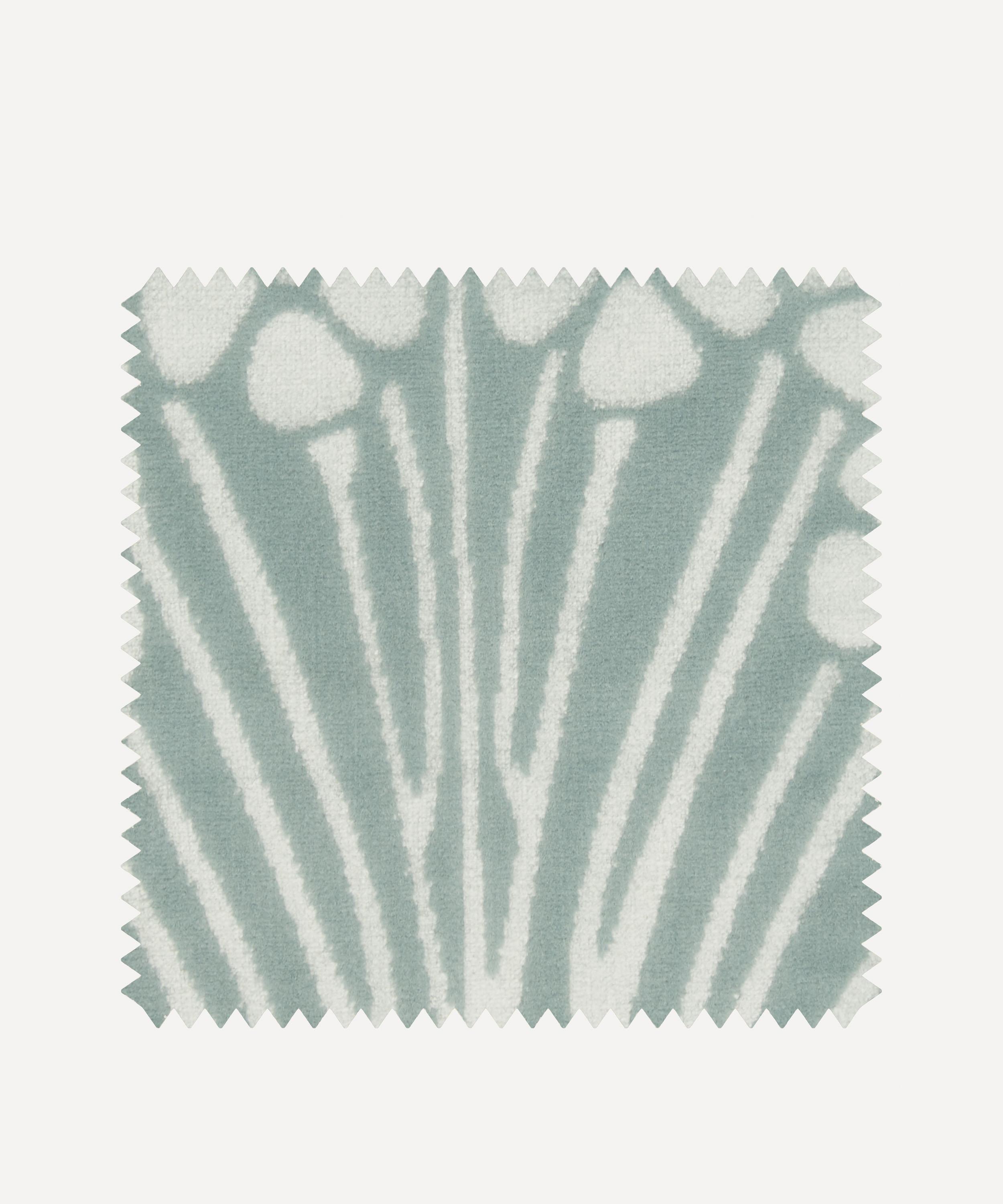 Liberty Interiors - Fabric Swatch - Ianthe Velvet in Robin’s Egg image number 0