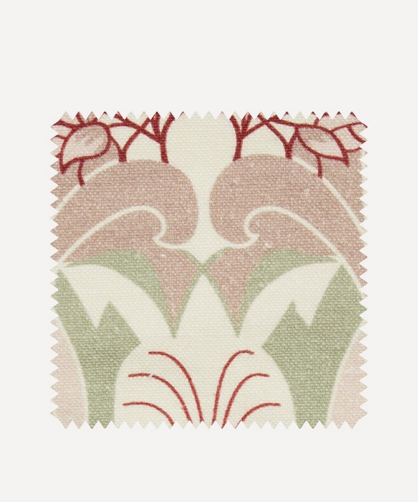 Liberty Interiors - Fabric Swatch - Katherine Nouveau Emberton Linen in Lacquer image number null