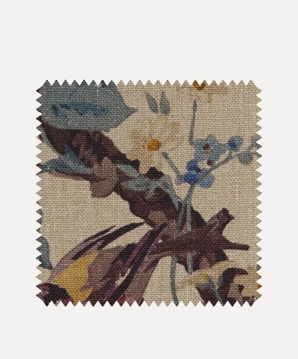Liberty Interiors - Fabric Swatch - Lady Kristina Rose Ladbroke Linen in Dragonfly image number null