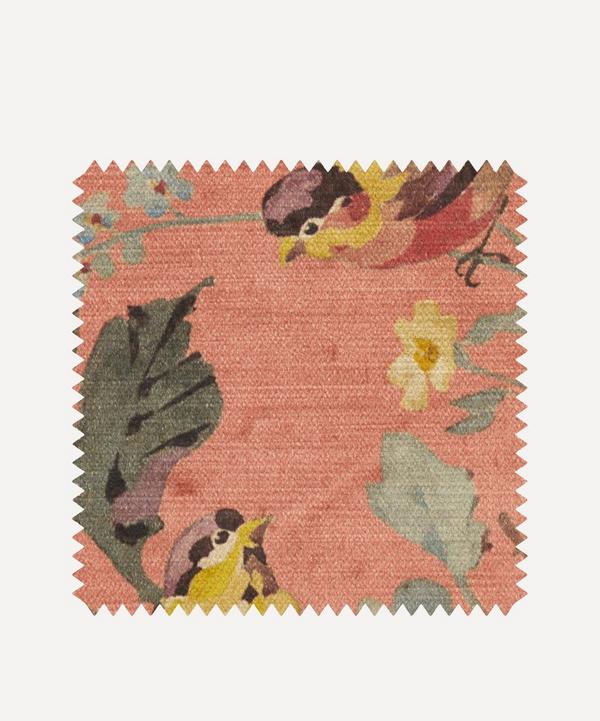 Liberty Interiors - Fabric Swatch - Lady Kristina Rose Vintage Velvet in Lacquer image number null