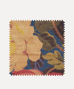 Liberty Interiors - Fabric Swatch - Lady Kristina Rose Vintage Velvet in Lapis image number 0