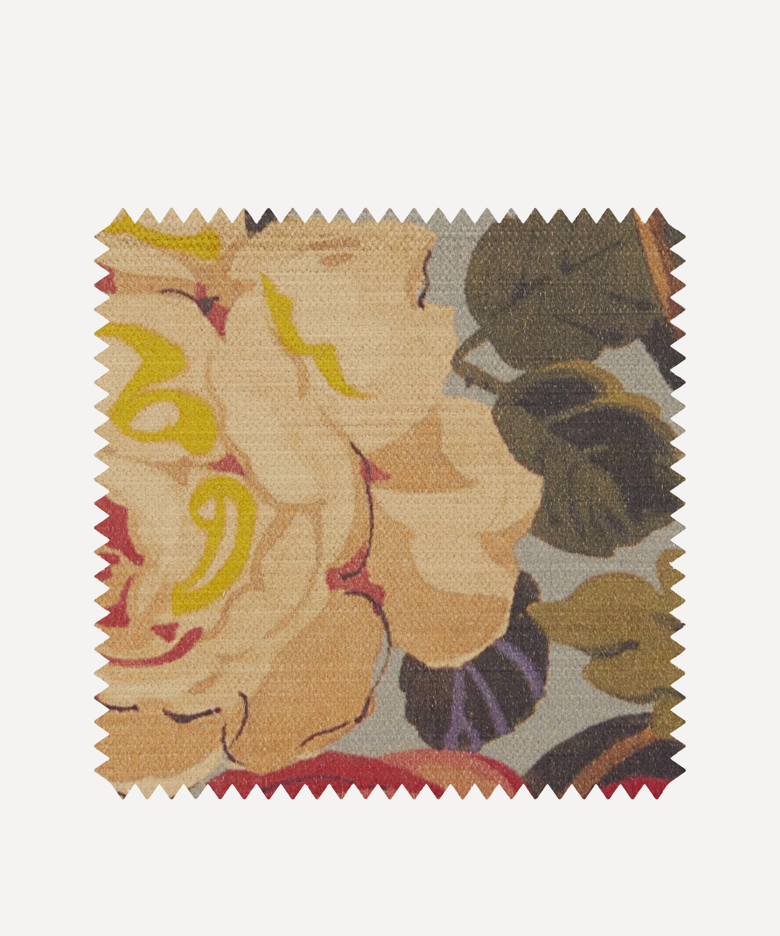 Liberty Interiors - Fabric Swatch - Lady Kristina Rose Vintage Velvet in Pewter