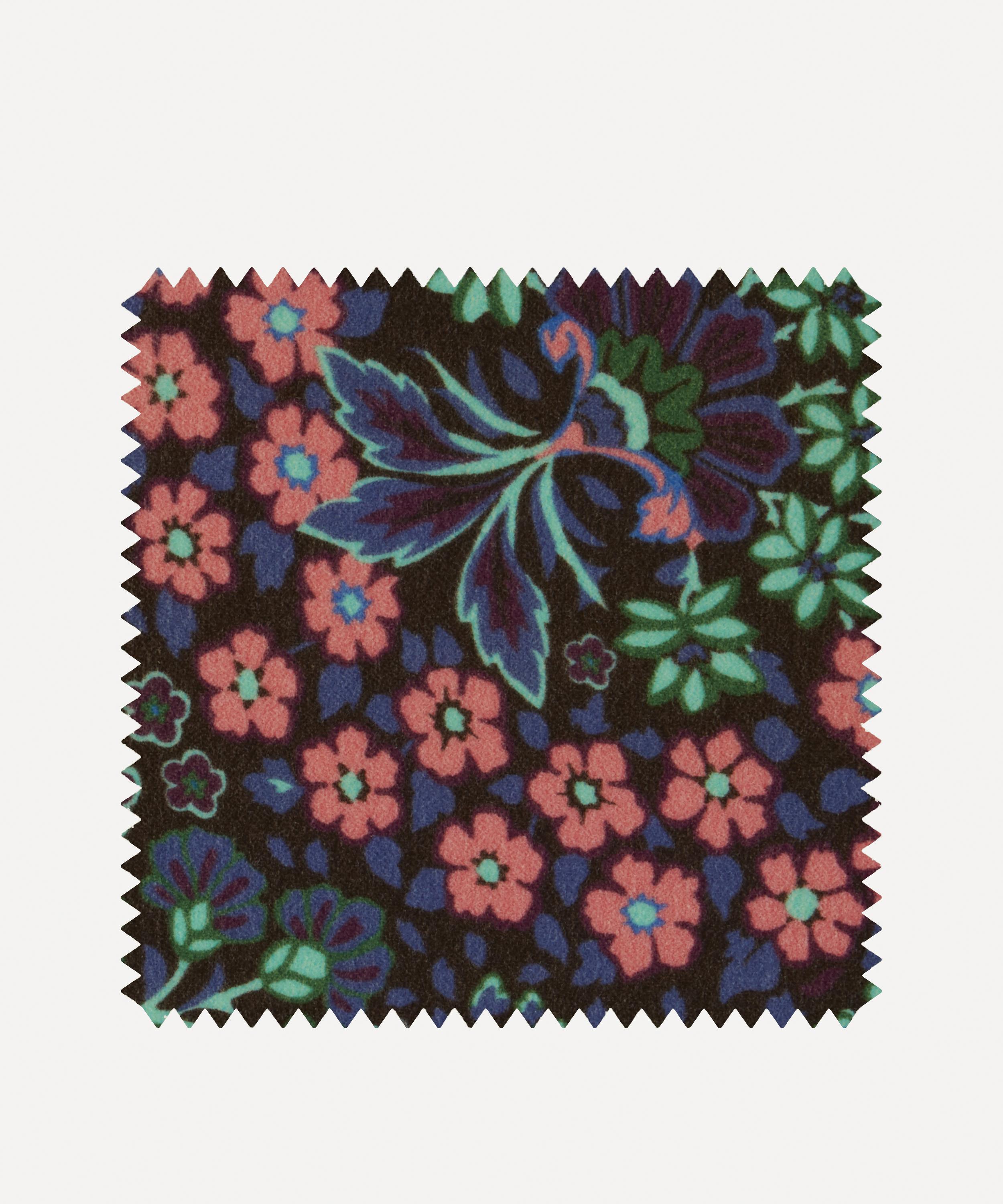 Liberty Interiors - Fabric Swatch - Marquess Garden Cotton Velvet in Jade image number 0