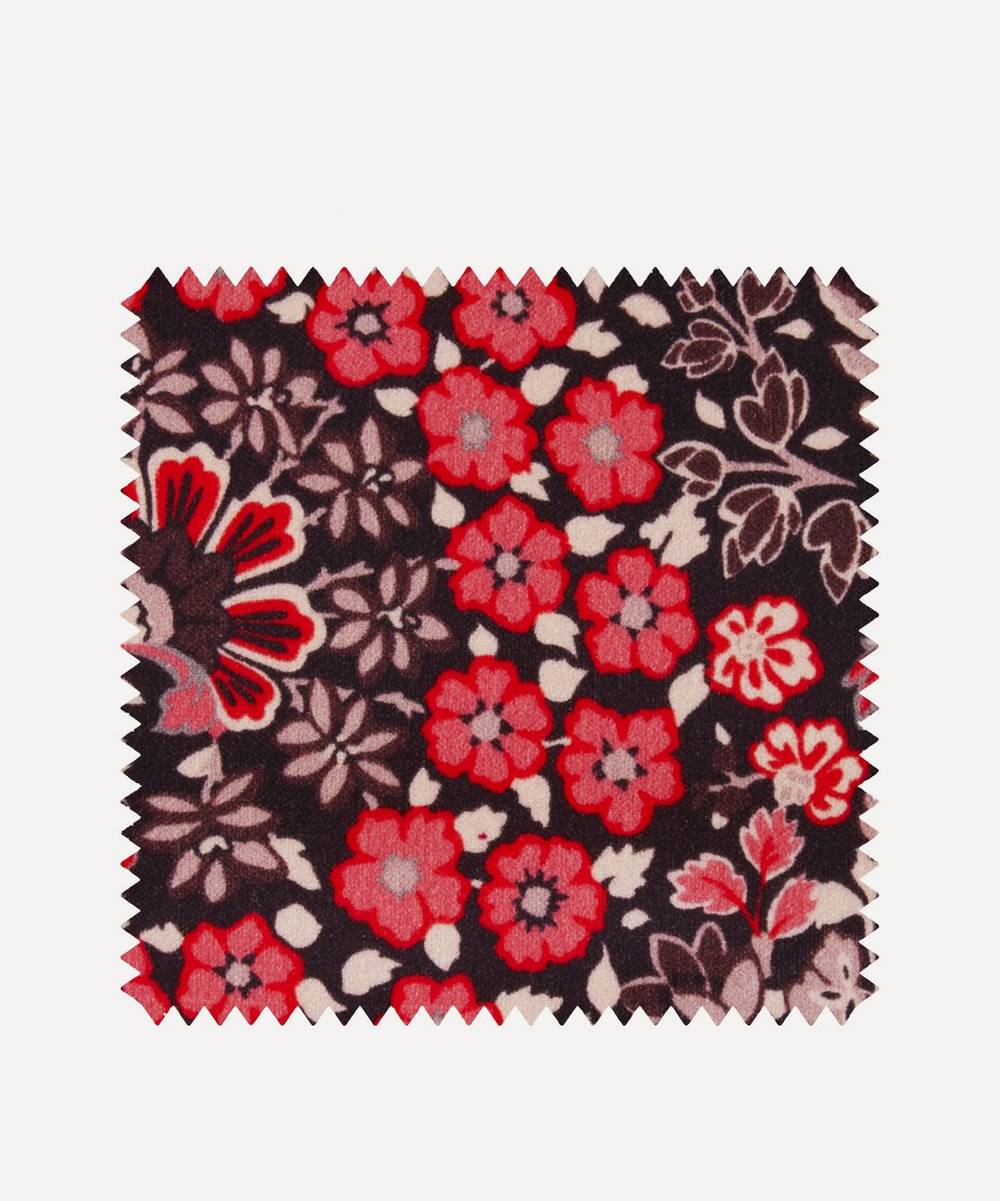 Liberty Interiors - Fabric Swatch - Marquess Garden Cotton Velvet in Lacquer