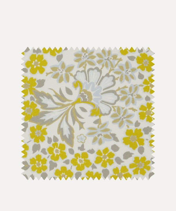 Liberty Interiors - Fabric Swatch - Marquess Garden Chesham Sateen in Lichen image number null