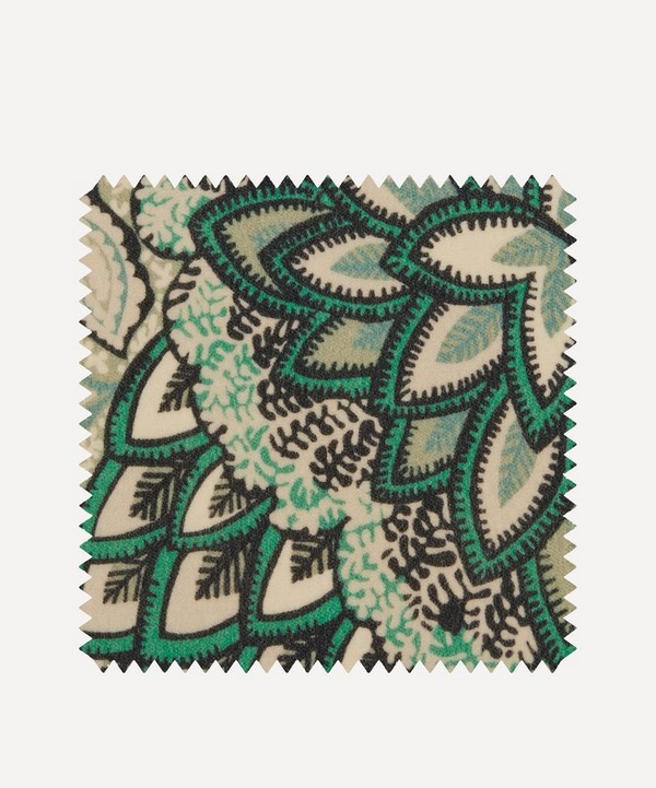 Liberty Interiors - Fabric Swatch - Patricia Cotton Velvet in Jade image number null