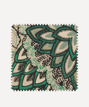 Liberty Interiors - Fabric Swatch - Patricia Cotton Velvet in Jade image number 0