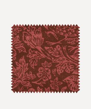 Liberty Interiors - Fabric Swatch - Strawberry Meadowfield Ladbroke Linen in Lacquer image number 0