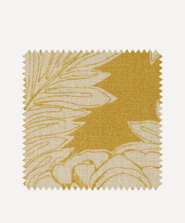 Liberty Interiors - Fabric Swatch - Zennor Arbour Ladbroke Linen in Lichen image number null