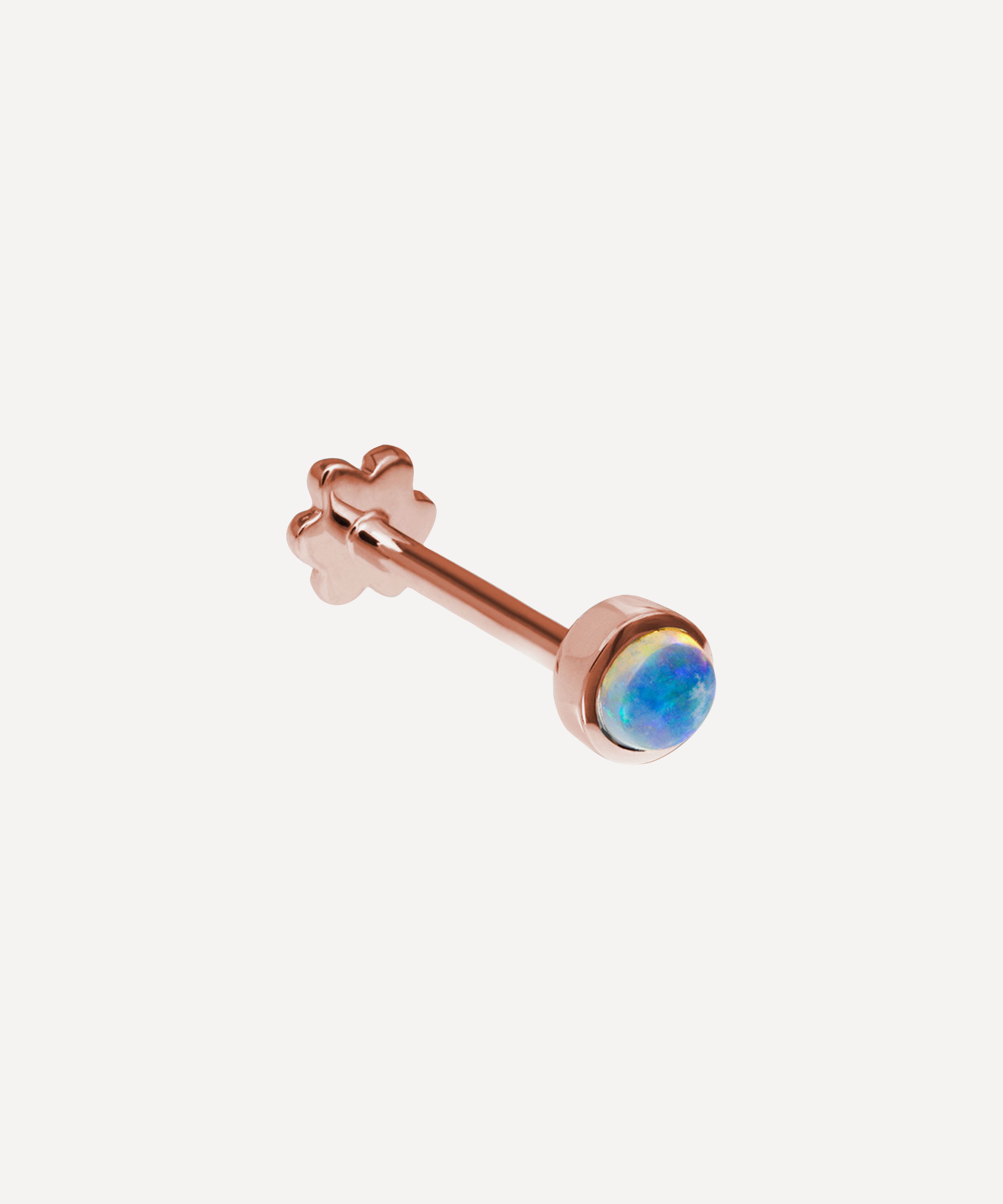 Maria Tash - 14ct 3mm Opal Threaded Stud Earring image number 0