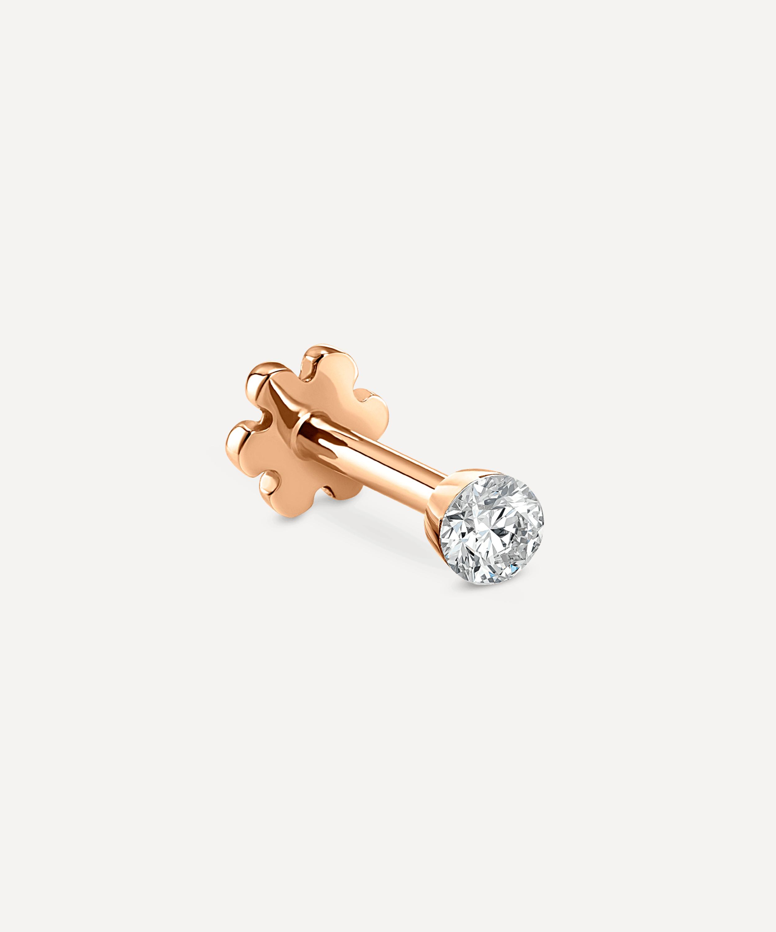 Maria Tash - 18ct 1.5mm Invisible Set Diamond Threaded Stud Earring image number 0